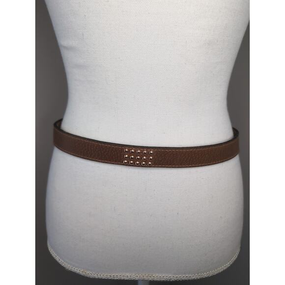 Jenny and the Boys vintage statement copper buckle studded leather belt - Picture 3 of 10